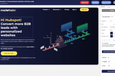 Markettailor - Create personalized website content without code in minutes